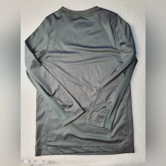 Nike Gray Youth Dri-Fit Long Sleeved Shirt Unisex Size Small - Picture 3 of 7